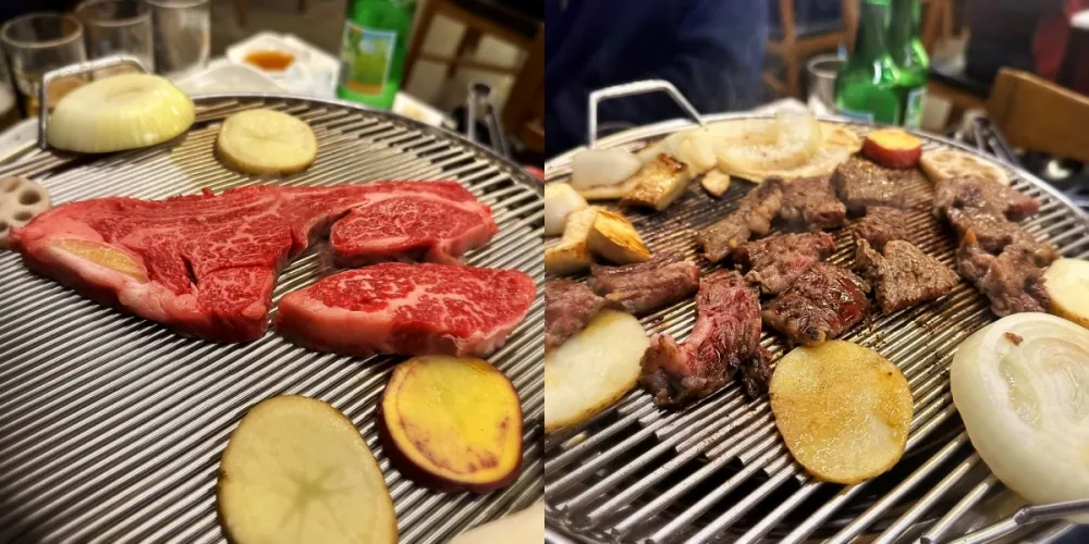 언양불고기 부산집 생고기 구이