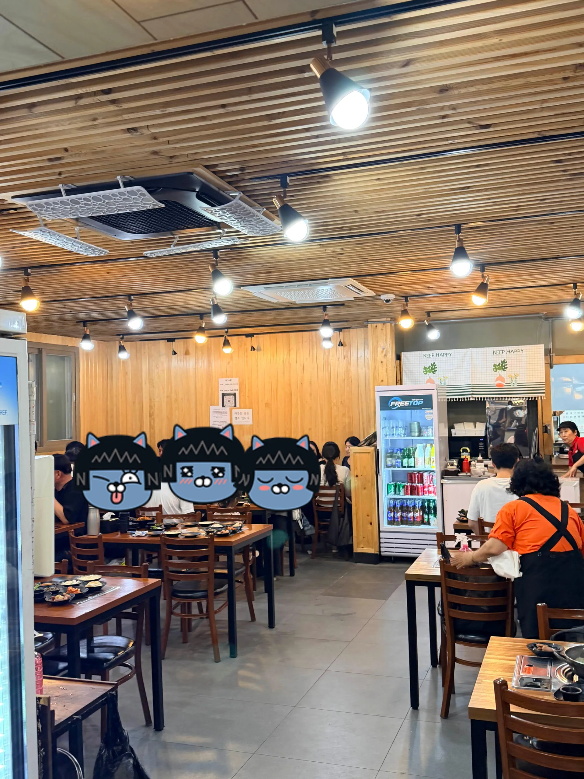 미영이네 본점 — 식당 내부 (2026-07-09 게시, 촬영일 미확인)